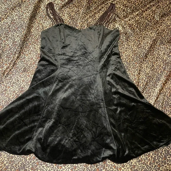 Vintage D.B.Y. Crushed Velvet Mini Dress - Picture 7 of 16